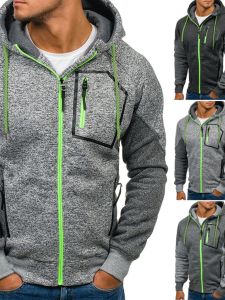 Hooded Long Sleeved Loose Fitting Jacket Hooded Long Sleeves Loose Zip Outwear