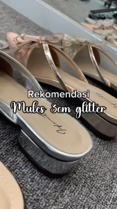 LouisCarnies JN-354 INFINITY 3cm Sandal Mules Sepatu Wanita Heels Hak Kotak Seserahan Pernikahan Wisuda Terbaru 2025