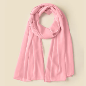 Hart Solid Color Chiffon Long Scarf Rectangle Shawl Women Pure Color Wrap Casual Scarf Spring Autumn Summer Winter Fashion