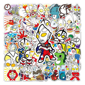 Superhero Digtal Decal Stickers for Laptop Skateboard Children Water Bottle 50pcs Cartoon Design Waterproof PVC Sticker Set