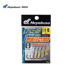 Hayabusa Wacky Fishhook New Model Ff329 Anti-Tangle Anti- Ring Soft Bait Ff203 Fishing Hook Ocean Boat Fishing Lake Pond Stream
