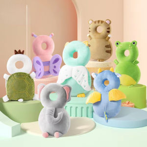 ทารกแรกเกิด Headrest Security หมอนกระเป๋าเป้สะพายหลังเด็กวัยหัดเดินเด็กหัว Fall Protection Pad เบาะการ์ตูนนุ่มหมอนความปลอดภัยกระเป๋าเป้สะพายหลัง