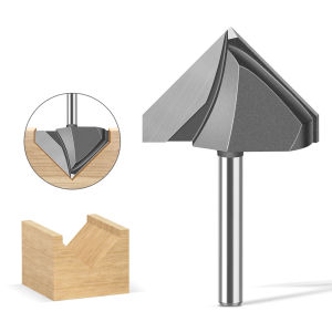 เครื่องตัดมิลลิ่งที่ตัดงานไม้ตัว V 90องศาตัดแต่งเครื่องหัวคัตเตอร์แผ่นอลูมิเนียมพลาสติกสล็อตเตอร์บิทเครื่องตัดพับผนังแกะสลักเครื่องตัด