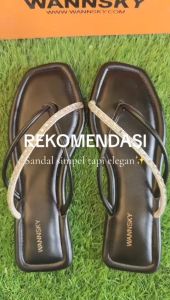 Sandal Wanita VINA Sandal Flat Wanita Sendal Wanita Kekinian Sandal Jepit Karet Terlaris WANNSKY