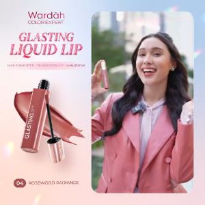 Wardah Glasting [04 ROSEWOOD RADIANCE] Liquid Lip Glass Color Transferproof Ringan NEW! Lip Gloss Tidak Lengket Tahan Lama Hingga 16 Jam - Lazada
