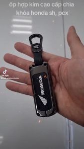 Ốp Chìa Khóa hợp kim cao cấp Xe Máy Honda SH SH Mode PCX 3 nút mới