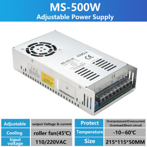 600W Switching Power Supply Adjustable DC 12V 24V 36V 48V 60V 72V Transformers AC 110V 220V SMPS For LED Stirp Industrial Power