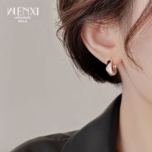 WENXI | Bông Tai Hình Thoi Bạc Độc Đáo