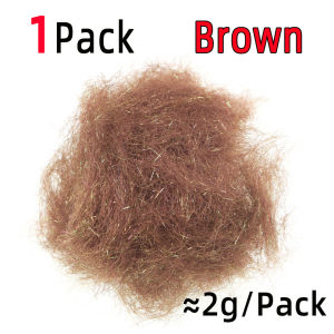 2g/Pack Fine Fibers Nymph Flash Dub Fly Tying Material For Scuds Nymphs Shrimps Body and Trout Bass Salmon Fly Fishing Lure
