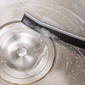 Makayo แปรงทําความสะอาดกระเบื้อง แบบยาว ข้อต่อที่แคบ ทนทาน แปรงขัดทําความสะอาดซอกลึก Long-handled brush