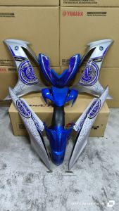 Cover set LCV8 LCFI V Doctor 044 Batik Blue Edition Biru Vpbc5 Silver Siap Tanam