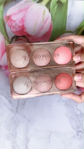 สินค้าส่งเร็ว บลัชออนไฮไลท์ MSYAHO 3 BAKED POWDER MAKE UP COLORS No.YH6358C