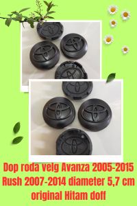 tutup velg dop roda Avanza lama 2005-2015 rush lama 2007-2014 Veloz diameter 57cm hitam original