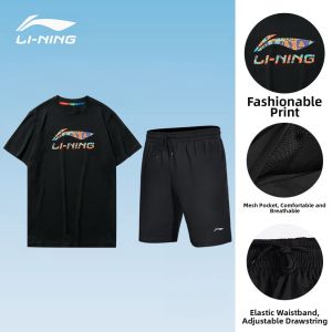 Li-Ning | Pure Cotton Summer Youth Leisure Breathable Short Sleeve T Shirt