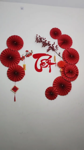 Tặng keo nến)Sét decor trang trí tết  mẹt decor trang trí treo tường TẾT 2026 Decor trang trí set tết nguyên đán