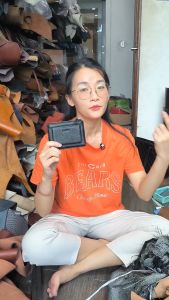 Ví nữ da thật bảo hành 5 năm Q̣̣̣9 Leather - BNM03