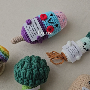 PABLOIST Handmade Emotional Support Crochet Doll Uplifting Motivational Message Meaningful Gift For Her For Him Anniversary Birthday Farewell LGBTQ Christmas Colleague Friends Mental health anxiety stress relief happy positive gift