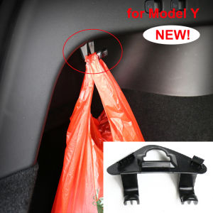 For Tesla Model Y Juniper 2025 Launch 2020-2026 Rear Trunk Hook Seat Buckle Hanging Cargo Grocery Bag Holder Umbrella Hanger