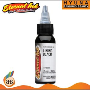 HBB Tinta Tatto LINING BLACK ETERNAL INK PROFESIONAL TINTA TATTOO DENGAN BAHAN ALAMI TINTA TATO ECERAN ISI 1OZ PREMIUM