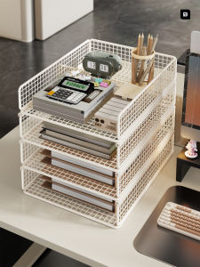 Multi-functional Iron Wire File Rack