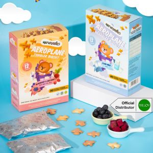 Natufoodies Aeroplane Toddler Biscuit (1 Year +) (100G) (Halal)