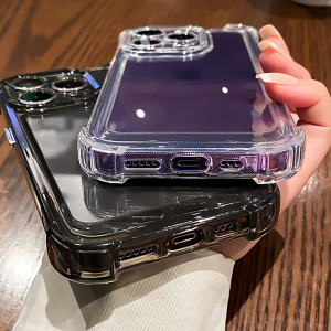 Case For iPhone 16 11 14 Pro Max 15 15Pro Max 12 13 XR X XS Max 8 7 Plus 12 13 Pro Max 16 Pro Maxเคสโทรศัพท์อะคริลิกแข็งใสกันกระแทกสำ Casing สําหรับ iPhone 7 8 12 13 Pro Max 14 15 Plus 7 8 Plus SE 2022 ซิลิโคนป้องกันฝาครอบใส สำหรับไอโฟน  ฮาร์ดพีซีปกหลัง