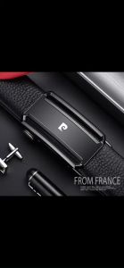 Thắt lưng nam da bò cao cấp khóa tự động mã BE_P335 thương hiệu Pierre Cardin