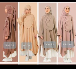 Azura abaya tunik set pasmina