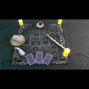 All-seeing Eye Altar Cloth Tarot Card Table Cloth with Starry SkyTarot Table Cover Divination Astrology Card Game Decorative Pad