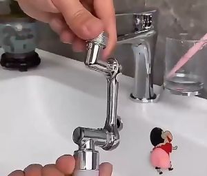 1080° ก๊อกต่อหมุนได้ พับได้ หมูกระเดิน ก๊อกน้ำ และ สากล 2 โหมด แขนกลสแตนเลสพร้อม โปรแกรมสำหรับการสั่งอาหารร้านและรีดาโน้ม