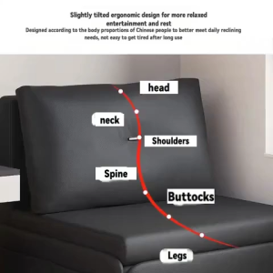 The new foldable sofa bed a new type of foldable and multi-functional piece of furniture suitable for both living room and balcony is a single-person and double-person multi-functional product with a compact size for small spaces.