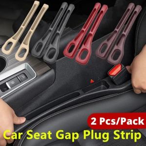 2PCS Universal Car Seat Gap Anti-leak Stopper Strip with 2 Grooves Seat Gap Storage Auto Interior Accessories