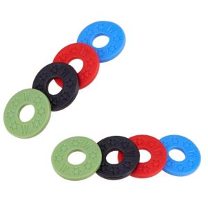 10Pcs Rubber Silicone Guitar Strap Locks - Anti-Slip Washer Protector Blocks Guitar Accessories