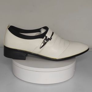 Prikol Ujung Lancip Sepatu Pantofel Pria Tanpa Tali Kerja Kantor Formal Loafer Slip On Hitam Pria Sepatu Santai 072