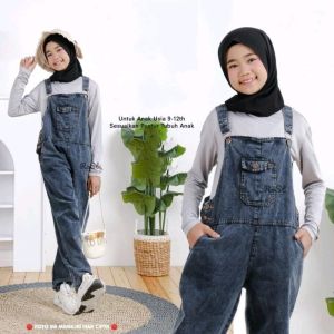 Overall / Wearpack/ Jumpsuit Anak Perempuan / Celana Kodok / Baju Jumper anak 2 - 14 th