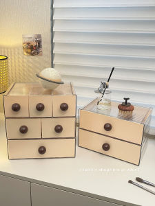 กล่องเก็บของสำหรับหน้าโต๊ะเครื่องสำอางแบบจุความจุขนาดใหญ่สำหรับใช้ในบ้าน ห้องนอน โต๊ะแต่งหน้า ชั้นวางของในหอพักนักเรียน