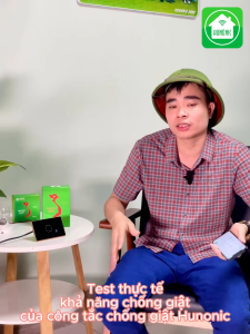 Hunonic Luxury Công Tắc Chống Giật Bình Nóng Lạnh Điều Khiển Từ Xa Qua Điện Thoại Hẹn Giờ Bật Tắt