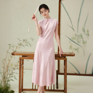 XIANGYING | Đầm Trắng Phong Cách Trung Quốc Mới