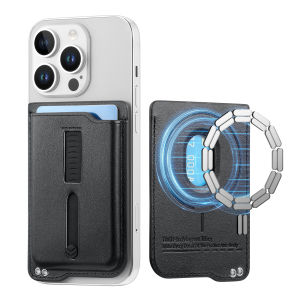 Hidden Strap Magnetic Silicone Wallet Holder Card Case for Magsafe IPhone 14 13 15 17 16 12 Pro Max 16 Plus Protective Cover