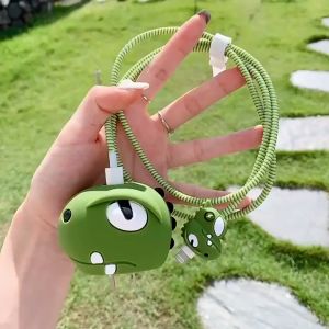 Case Pelindung Charger 18W/20W Adapter Protector iPhone Karakter 3D Silikon AH081 - LPM