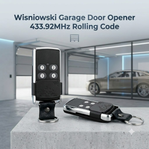 Wisniowski Garage Door Opener 433.92MHz Rolling Code Handheld Transmitter Gate Controller