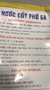 (05 gói ) Nước cốt phở gà Nam Nhật 140g - Chuẩn vị phở gà Hà Nội - ngọt thanh từ xương hầm trong nhiều giờ - Sản Phẩm đạt thương hiệu OCO.