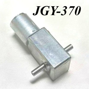 Double Shafts Turbo Worm Gear Motor High Torque JGY-370 6V 12V 24V DC Electric MotorDeReversed Self-Lock Dual Output Shaft