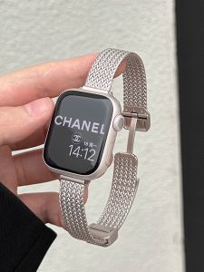 Magnetic Stainless Steel Metal Watch Band for  Watch S11 Iwatch9 New Style Slim Clasp Buckle Compatible with SE Edition