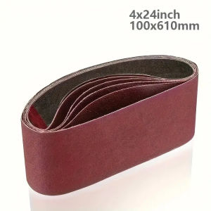 10 sander strips: 610x100mm 4x24 inches 80/120/150/240/400 grain size suitable for wood metal and polishing