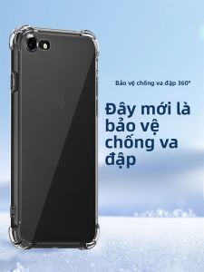 HENYOU | Vỏ Bọc Silicone Trong Suốt Chống Sốc với Gối Không Khí ở Góc Bảo Vệ Toàn Diện cho iPhone 6S/6Plus