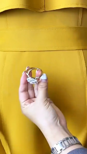 Fashion Ring Silk Scarf Buckle Simple All-Match Multi-Purpose Brooch Alloy Flower Shawl Buckle Kerongsang Tudung Pin Bawal