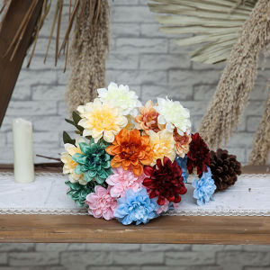 Đạo Cụ Hoa Cưới Phong Cách Châu Âu Trang Trí Phòng Khách 3 Đầu Hoa Đại Giả Mạo Hoa Lụa Trang Trí Nhà