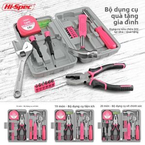 Bộ Dụng Cụ Tự Làm Màu Hồng Cao Cấp 18/19/20 Món Với Bút Điện Thép CR-V Bộ Dụng Cụ Cầm Tay Bảo Trì Nhà Cửa Dành Cho Phụ Nữ Chăm Sóc Xe Hơi