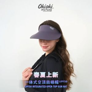 New Zealand Okioki One-Piece Empty-Top Sunscreen Hat New Model Portable Sunshade Hat UV Protection UPF50 Foldable Summer Cap